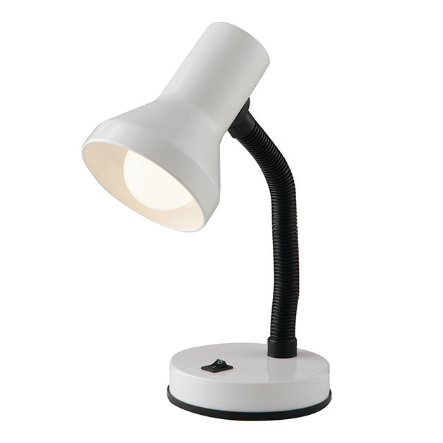 Lampada da lettura LDT flessibile in metallo bianco