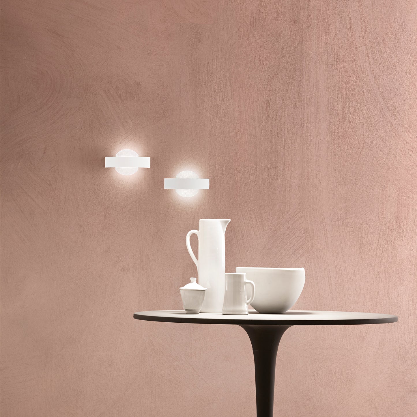 Applique LED HIMALAYA in metallo bianca con diffusore in acrilico satinato 4000K (Luce naturale)