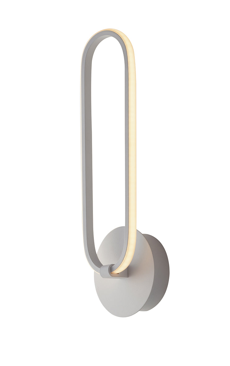 Applique LED INFINITY in alluminio bianco 12.5W 4000K (luce naturale)