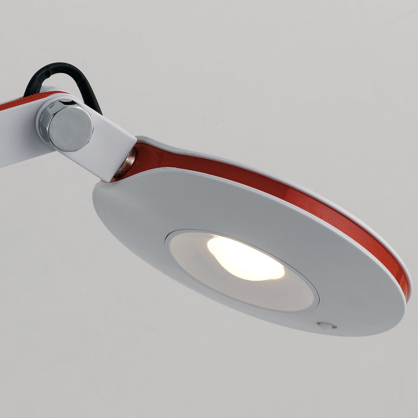 Lampada da lettura LED LOCKE orientabile in metallo bianco luce naturale