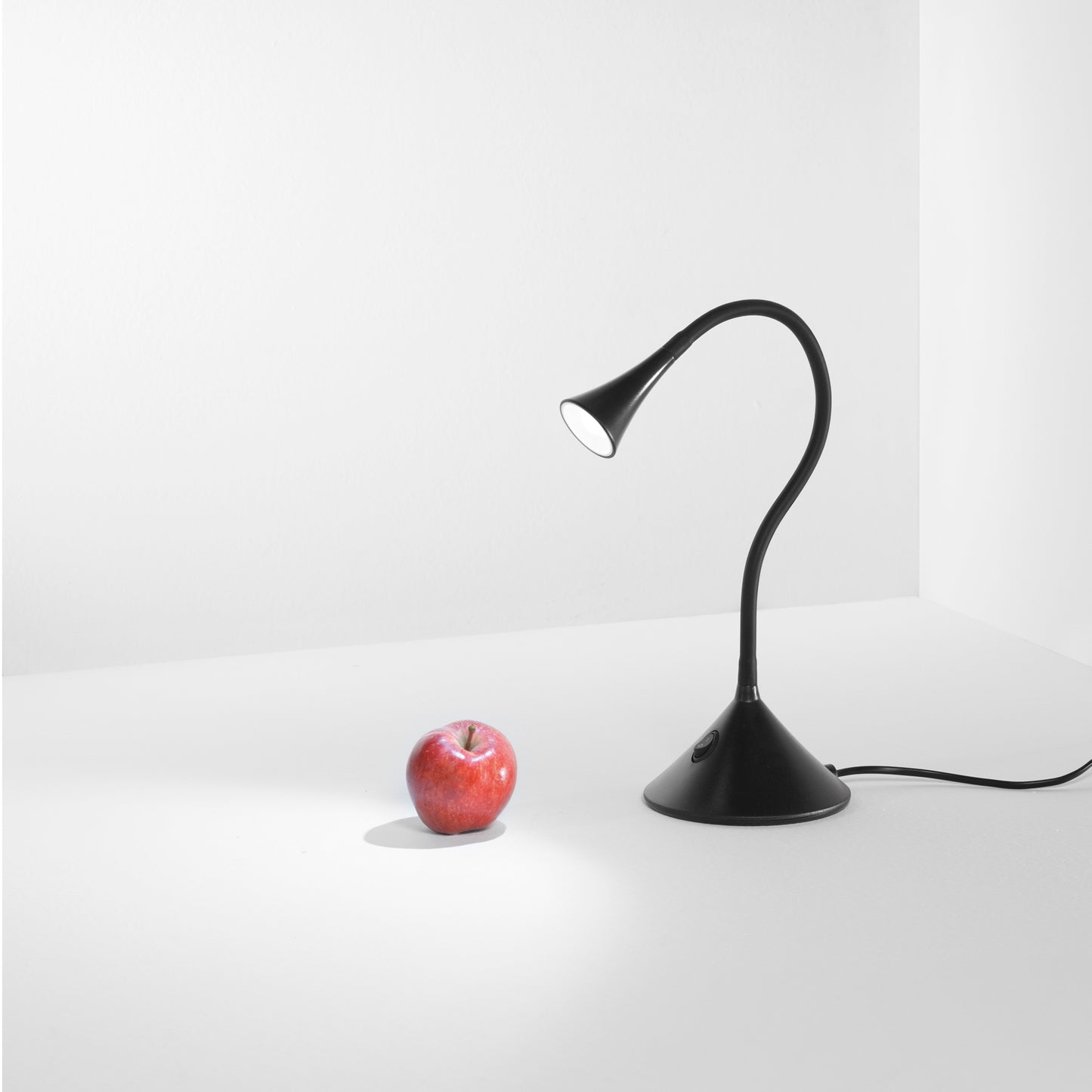 Lampada da lettura LED NEWTON in metallo nero 4000K (luce naturale)