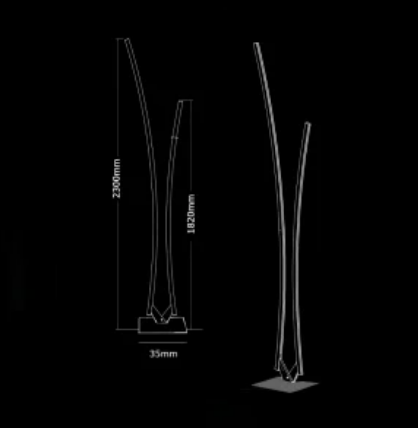 Dea β Lampada da terra a LED