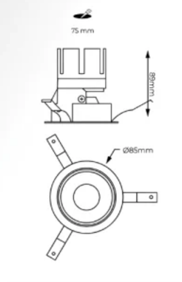 Nur L — Faretto da incasso a LED