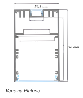 Venezia — Plafoniera a LED