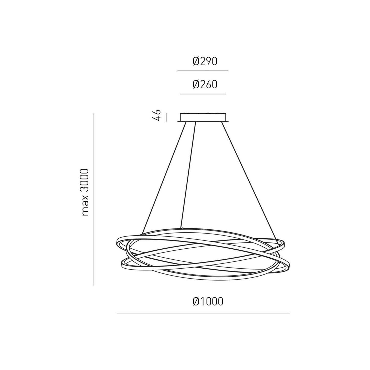 Atia S/G — Sospensione a LED