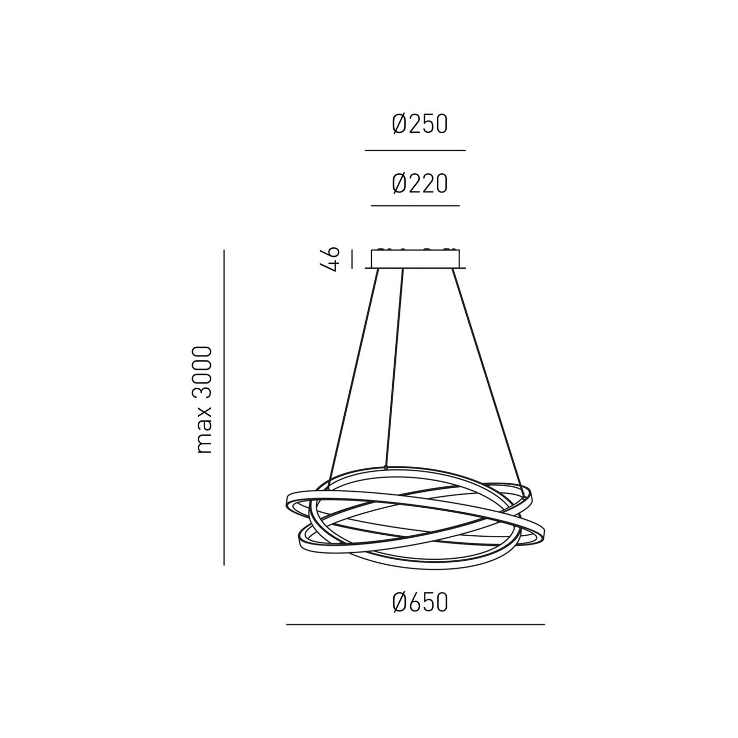 Atia S/P — Sospensione a LED