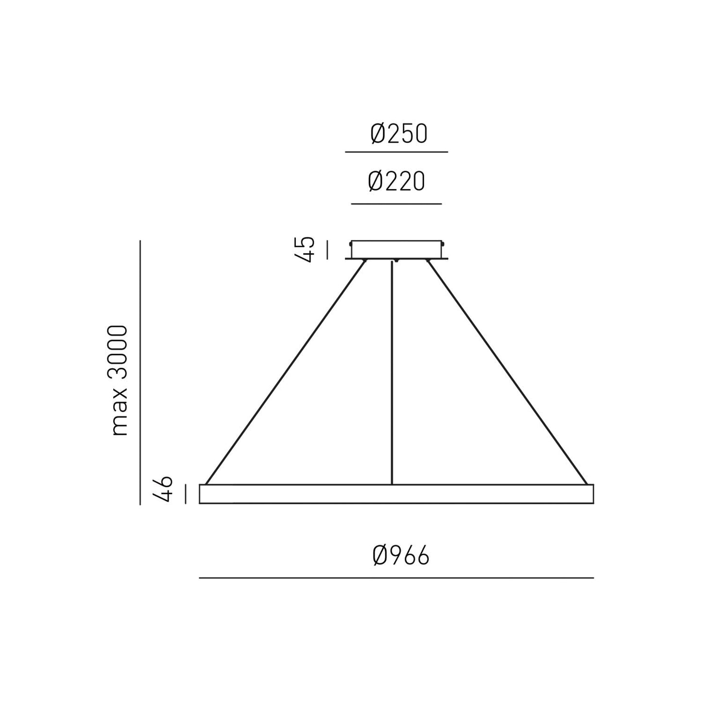 Criseide S/S — Sospensione a LED