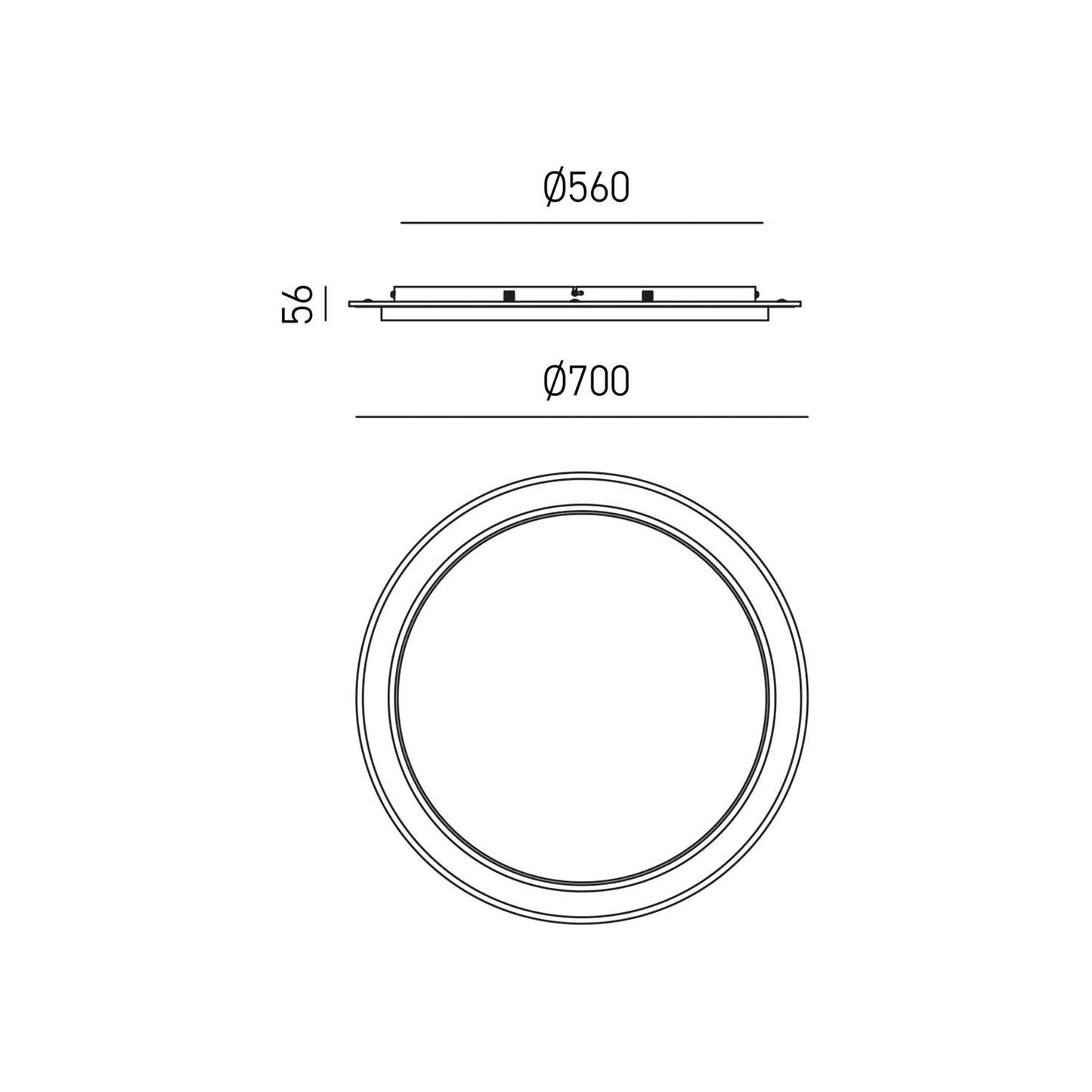 Dharma P/S — Lampada da soffitto a LED