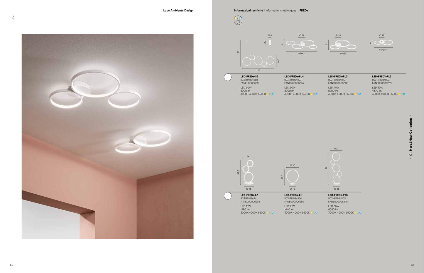 Scheda tecnica FREDY - Luce Ambiente Design