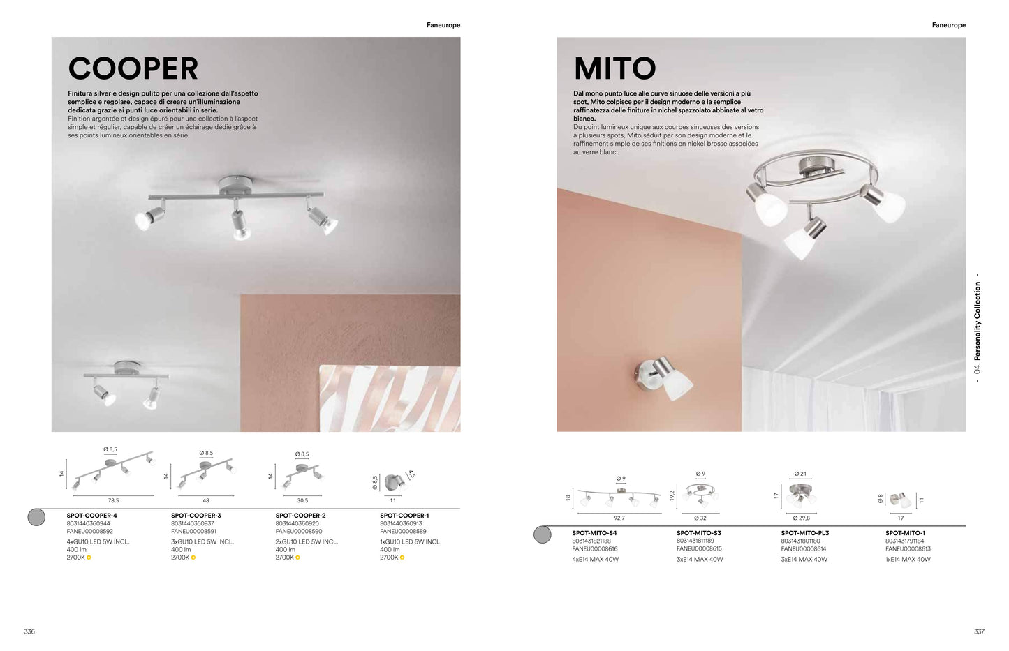 Scheda tecnica SPOT - Luce Ambiente Design