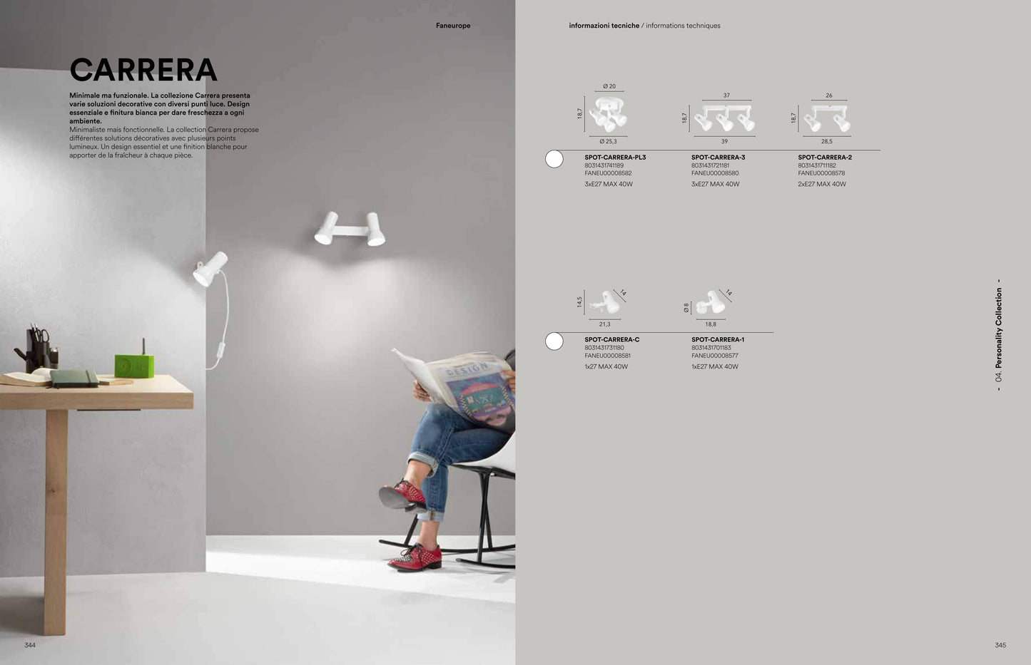 Scheda tecnica SPOT - Luce Ambiente Design