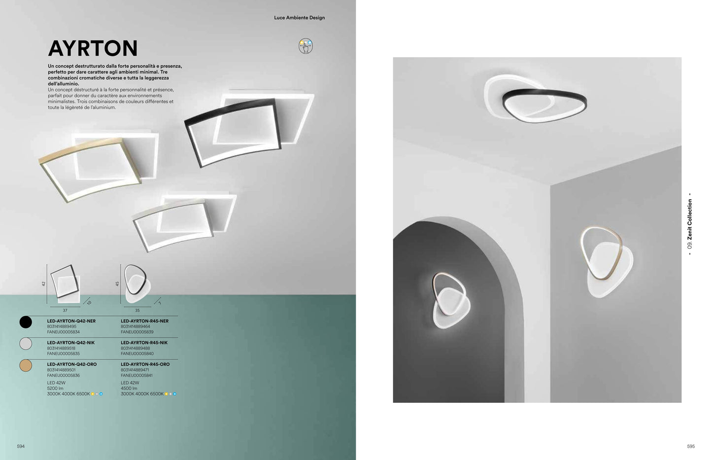 Scheda tecnica AYRTON - Luce Ambiente Design