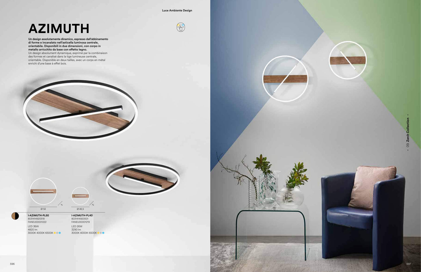 Scheda tecnica AZIMUTH - Luce Ambiente Design