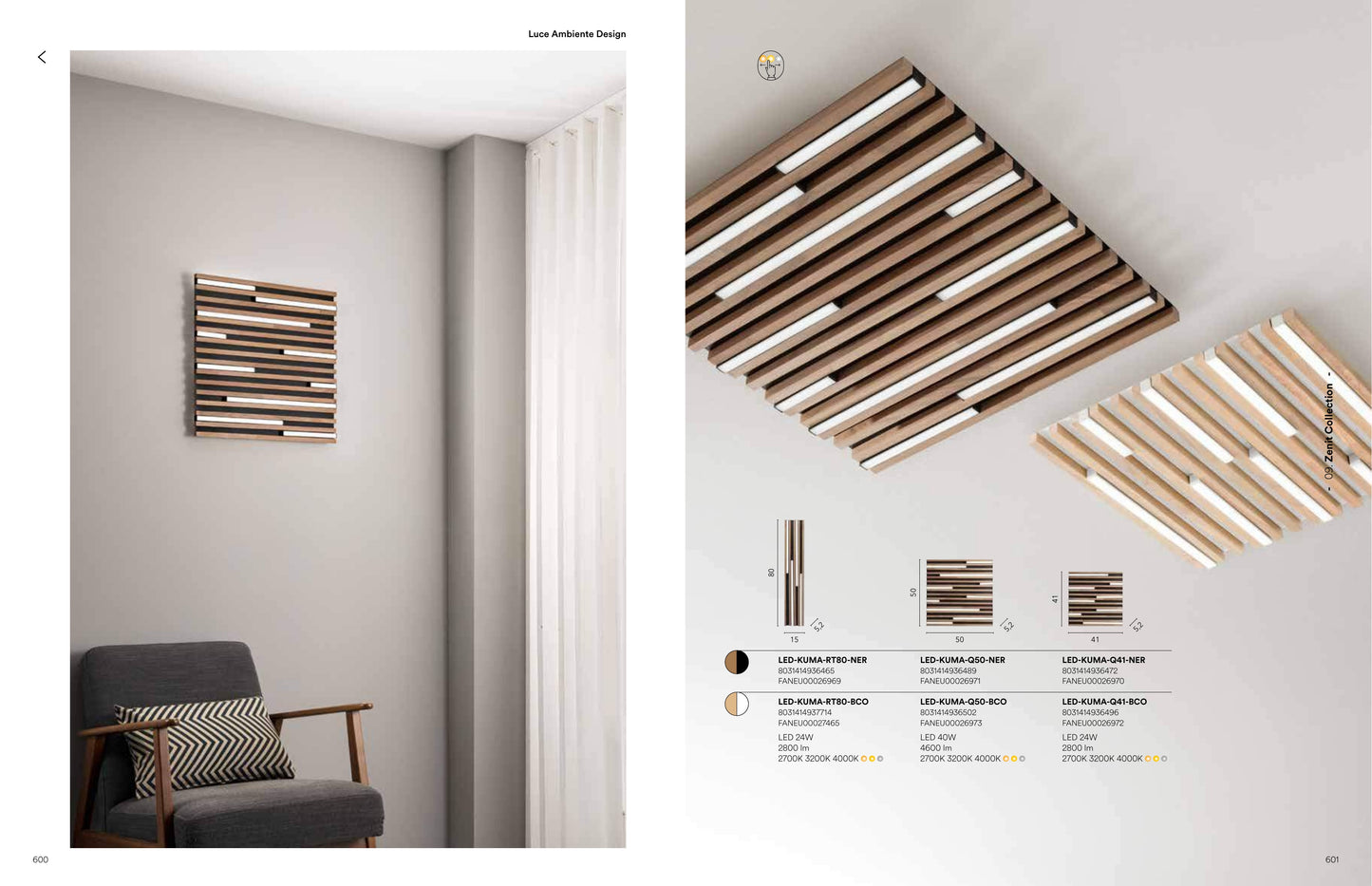 Scheda tecnica KUMA - Luce Ambiente Design