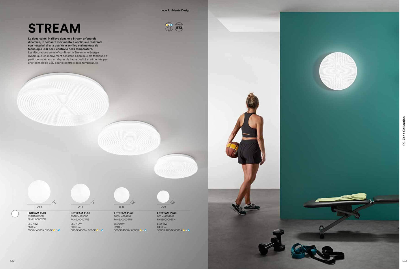 Scheda tecnica STREAM - Luce Ambiente Design