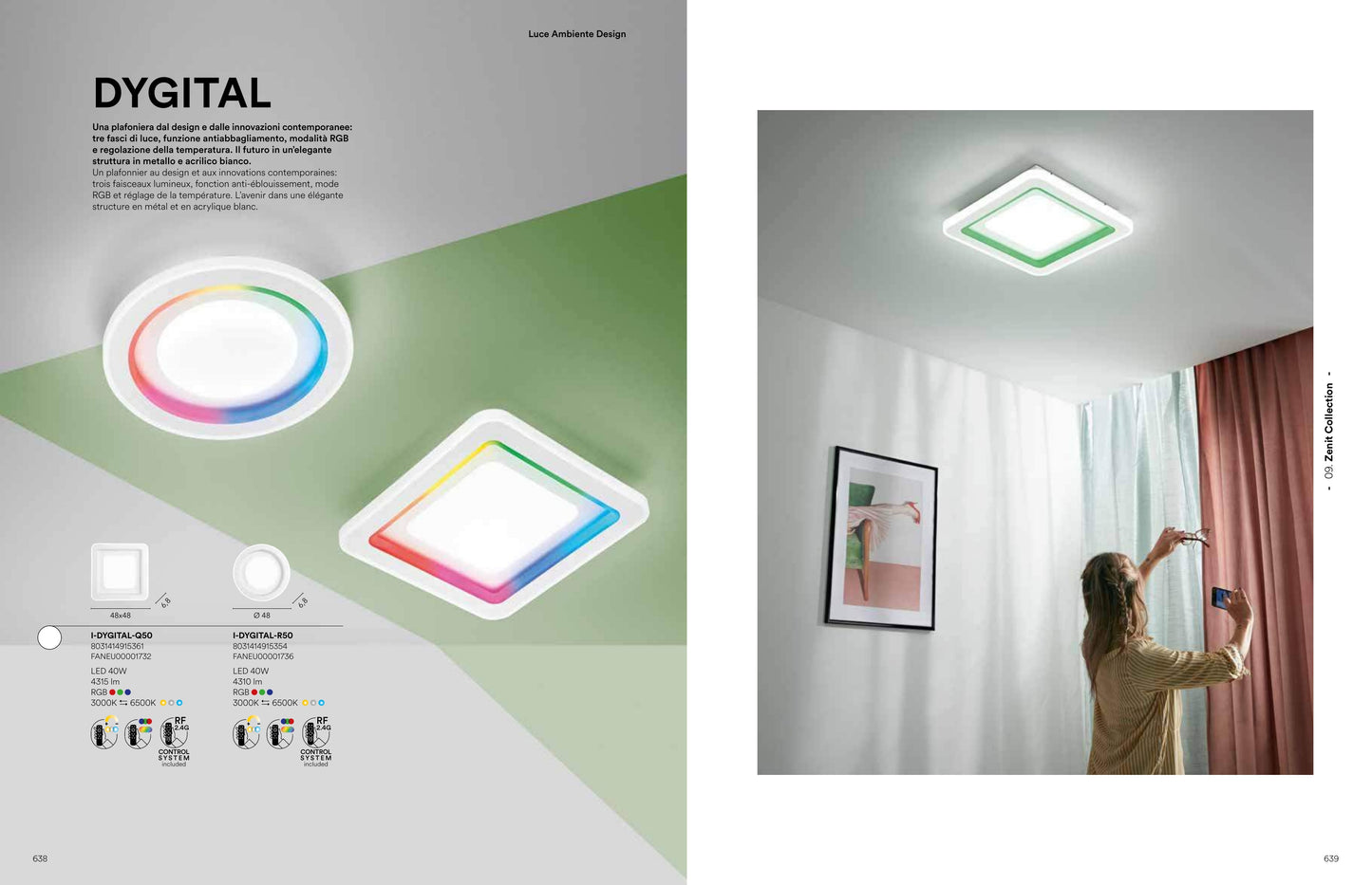 Scheda tecnica DYGITAL - Luce Ambiente Design
