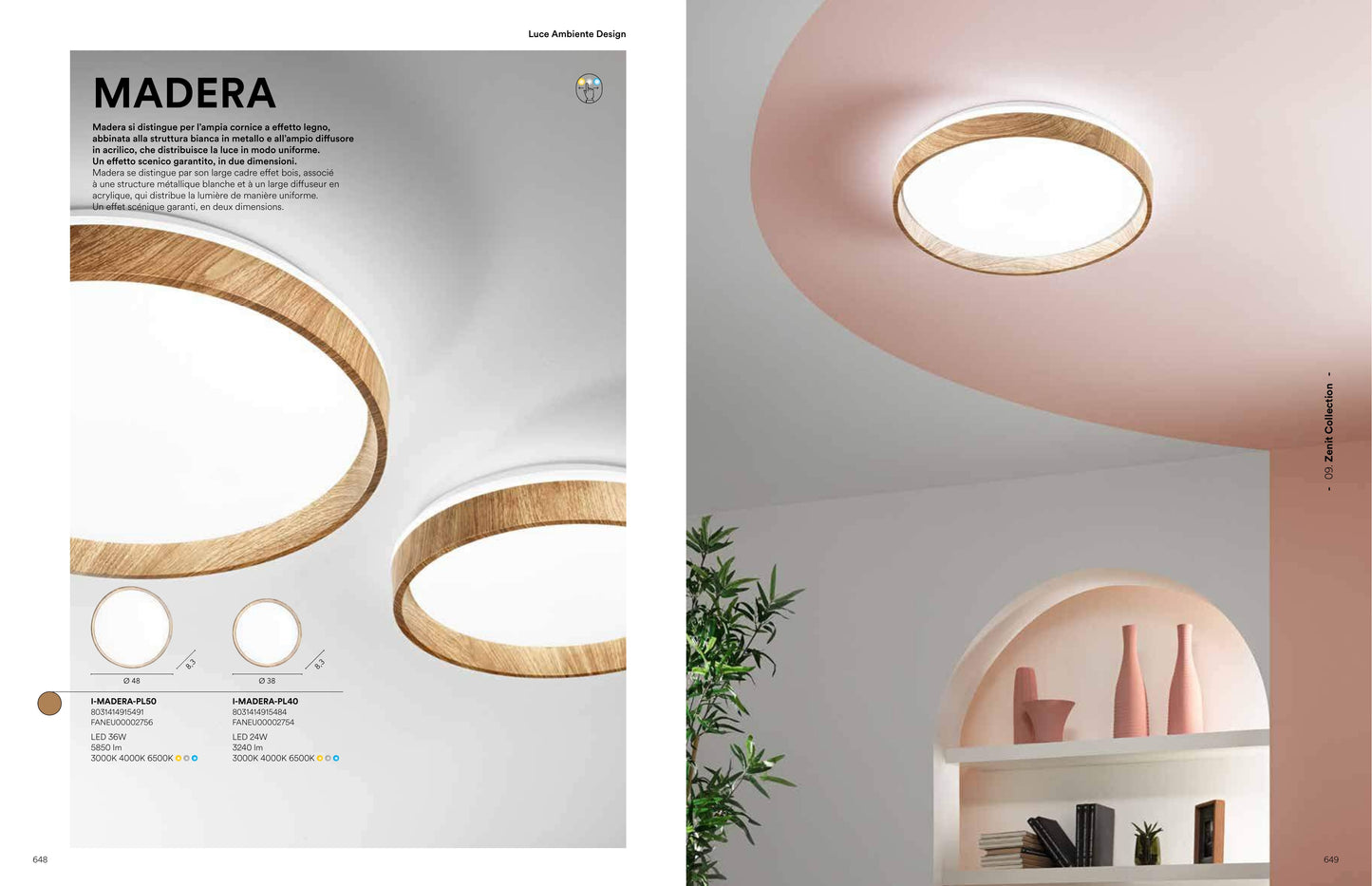 Scheda tecnica MADERA - Luce Ambiente Design