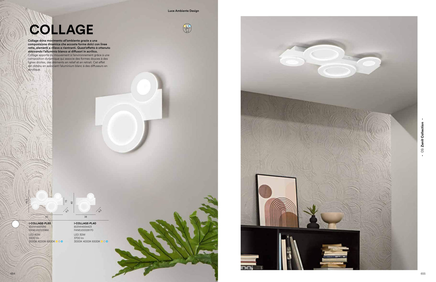 Scheda tecnica COLLAGE - Luce Ambiente Design