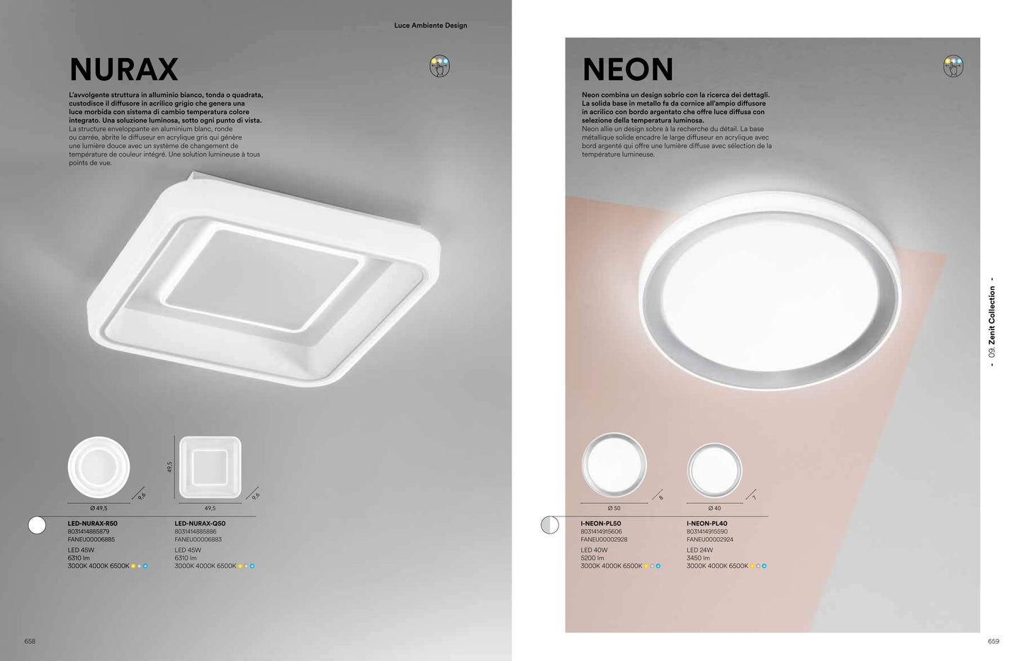 Scheda tecnica NURAX - Luce Ambiente Design