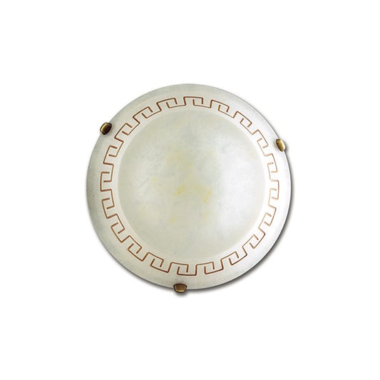 Plafoniera TRECENTO in vetro ambrato 40 cm.