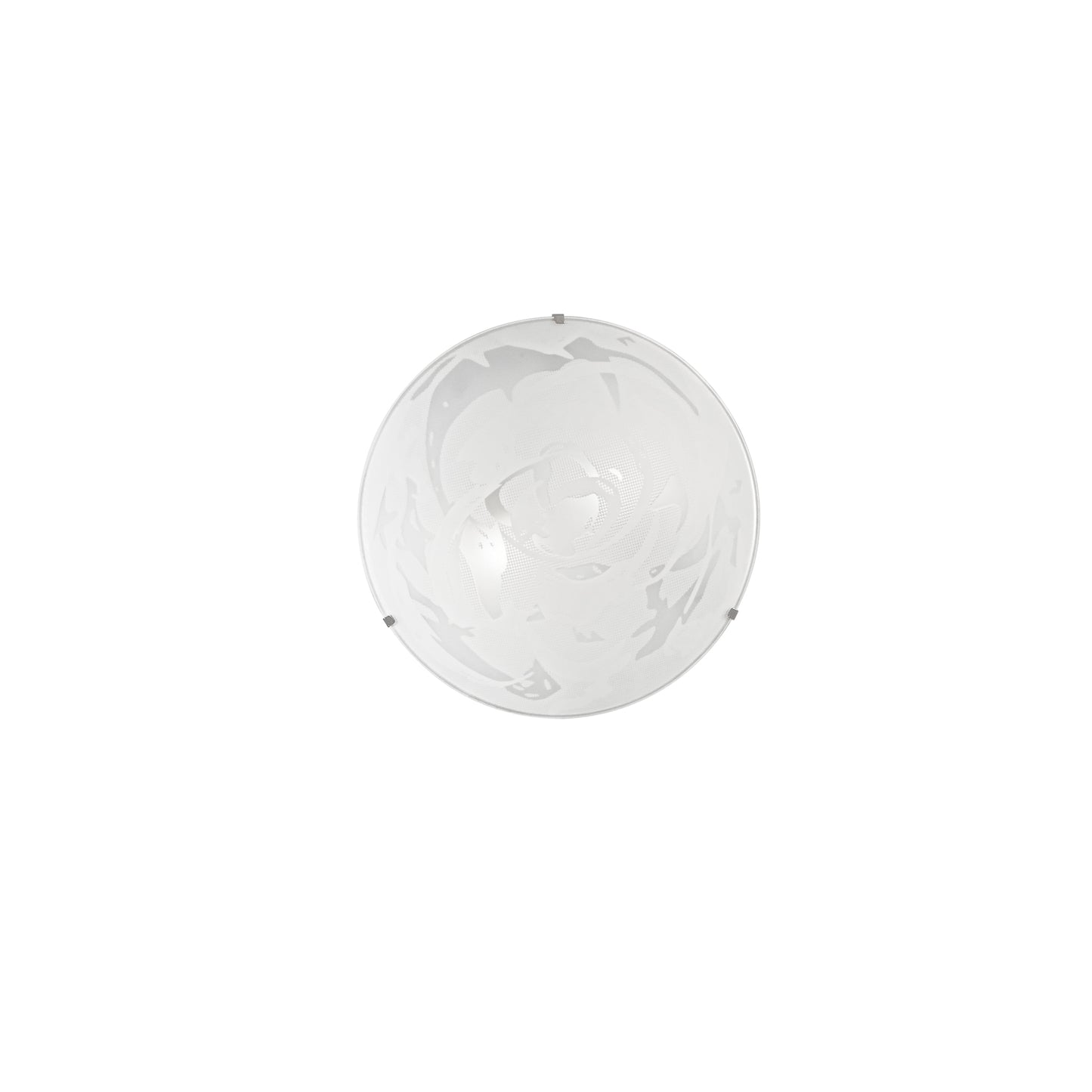 Plafoniera ALABASTRO in vetro bianco 30 Øcm.