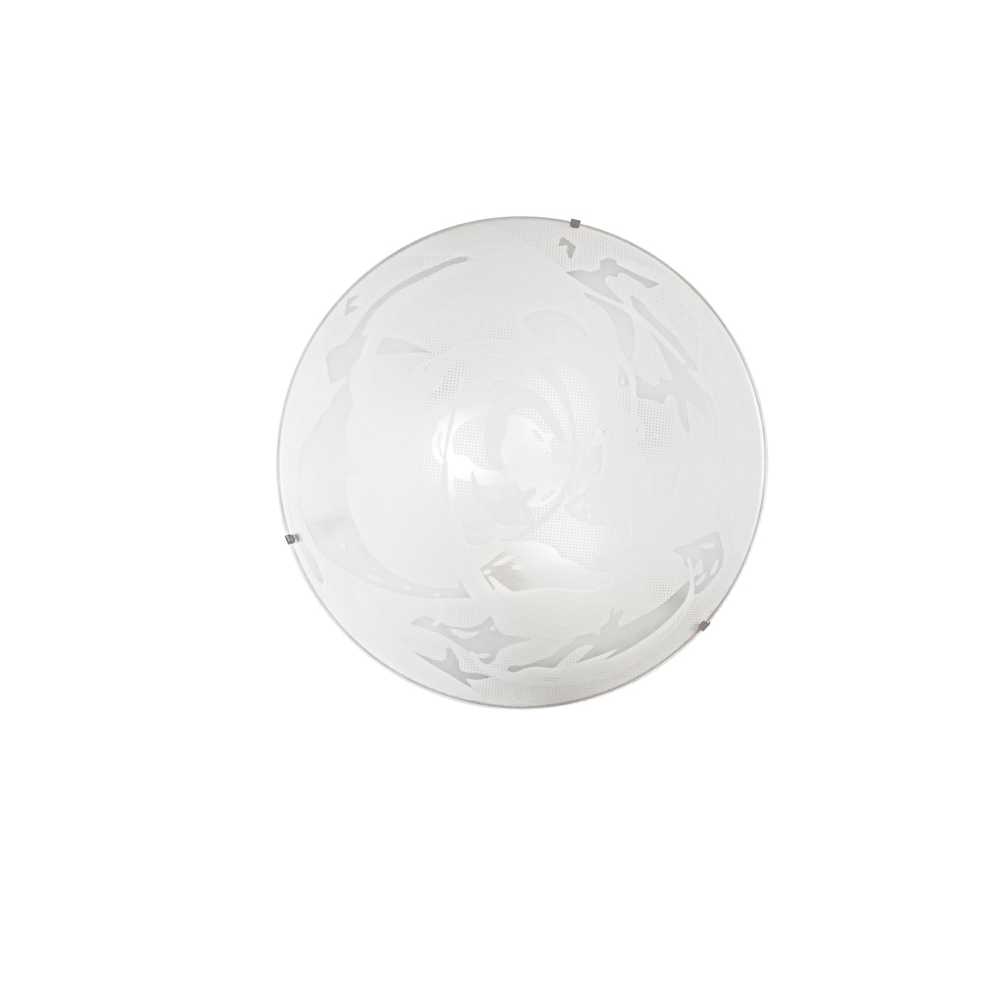 Plafoniera ALABASTRO in vetro bianco 40 Øcm.