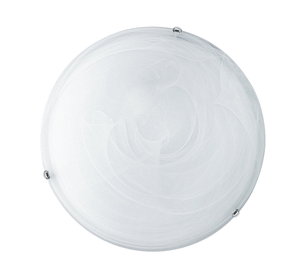 Plafoniera DUNA in vetro bianco 30 Ø cm.