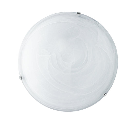 Plafoniera DUNA in vetro bianco 30 Ø cm.