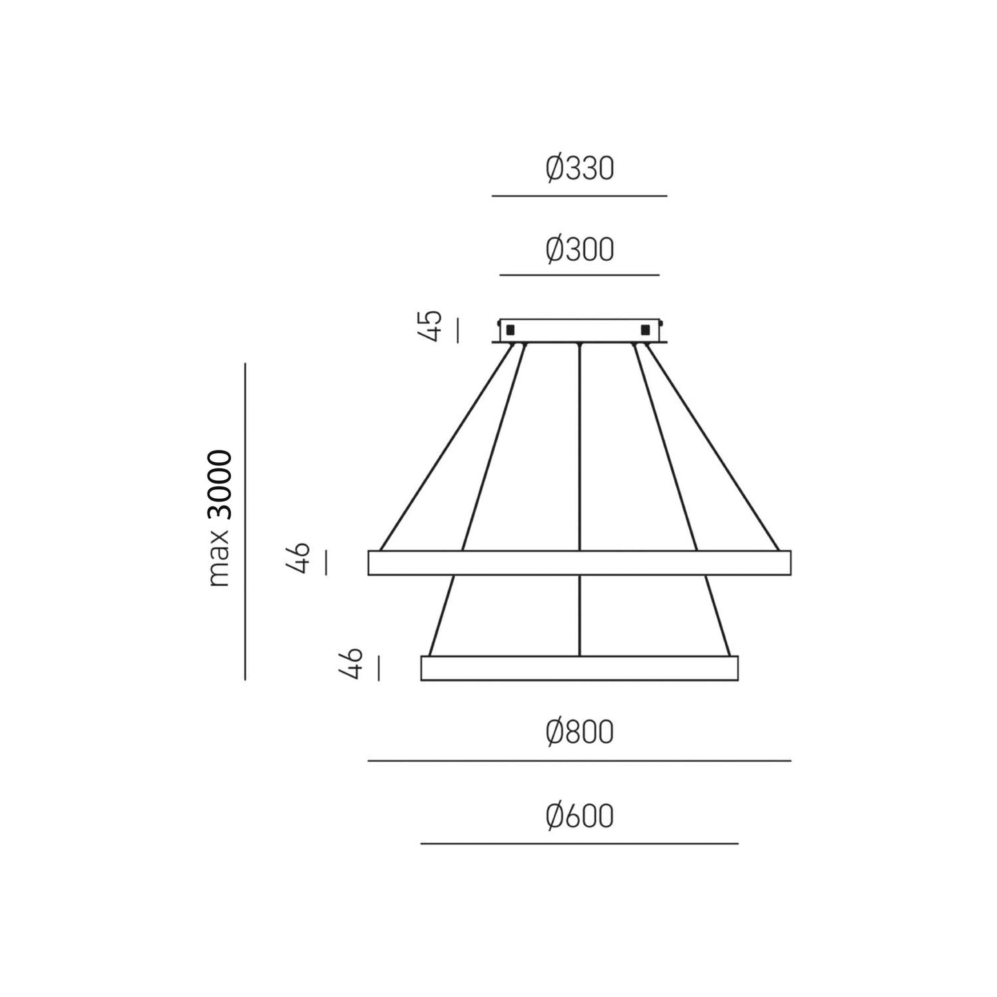 Criseide S/2g — Sospensione a LED