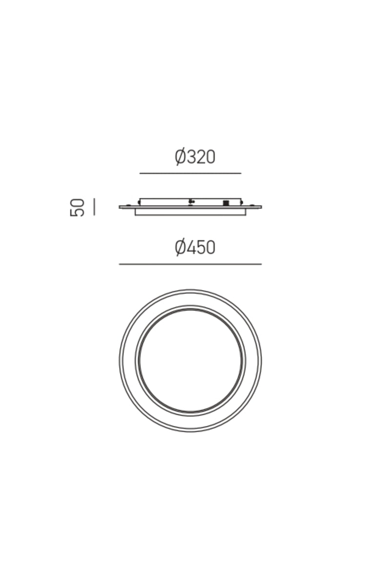 Dharma P/P — Lampada da soffitto a LED