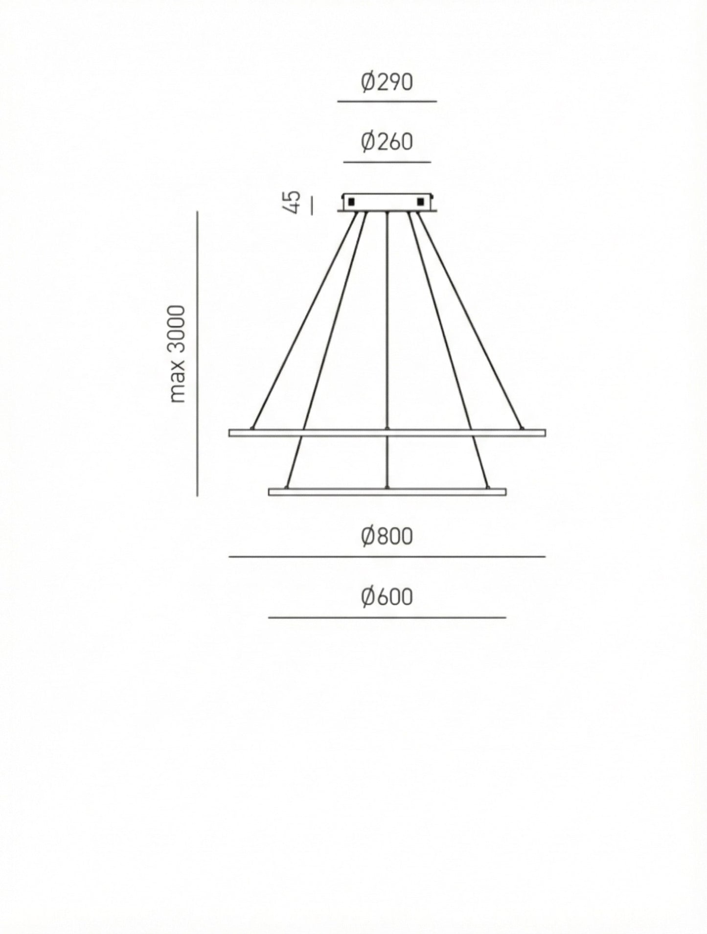 Erika S/2 — Sospensione a LED