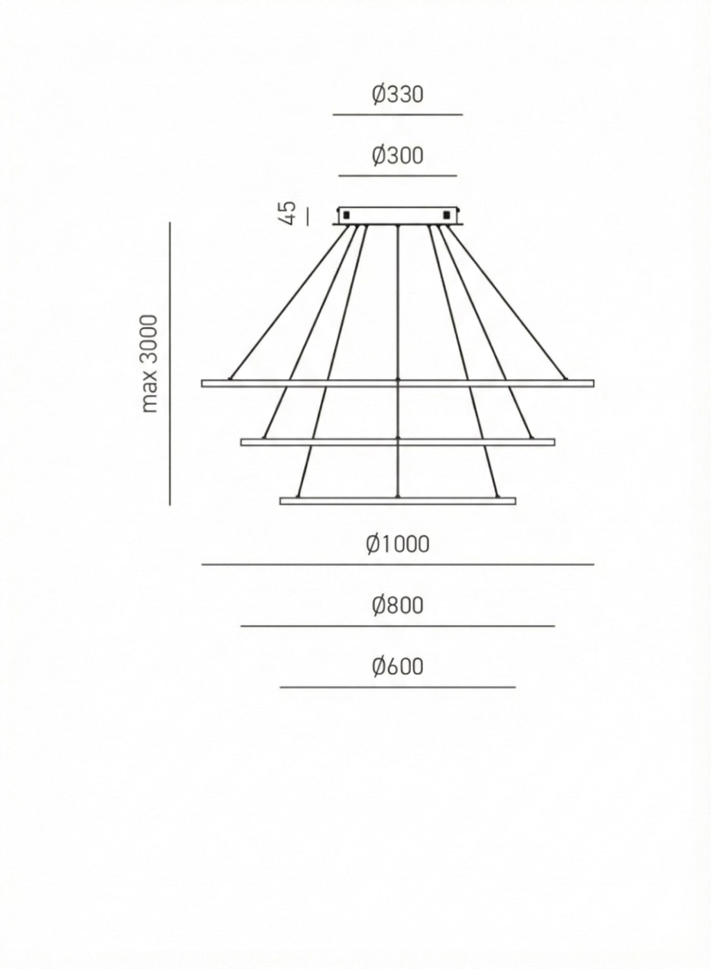 Erika S/3 — Sospensione a LED