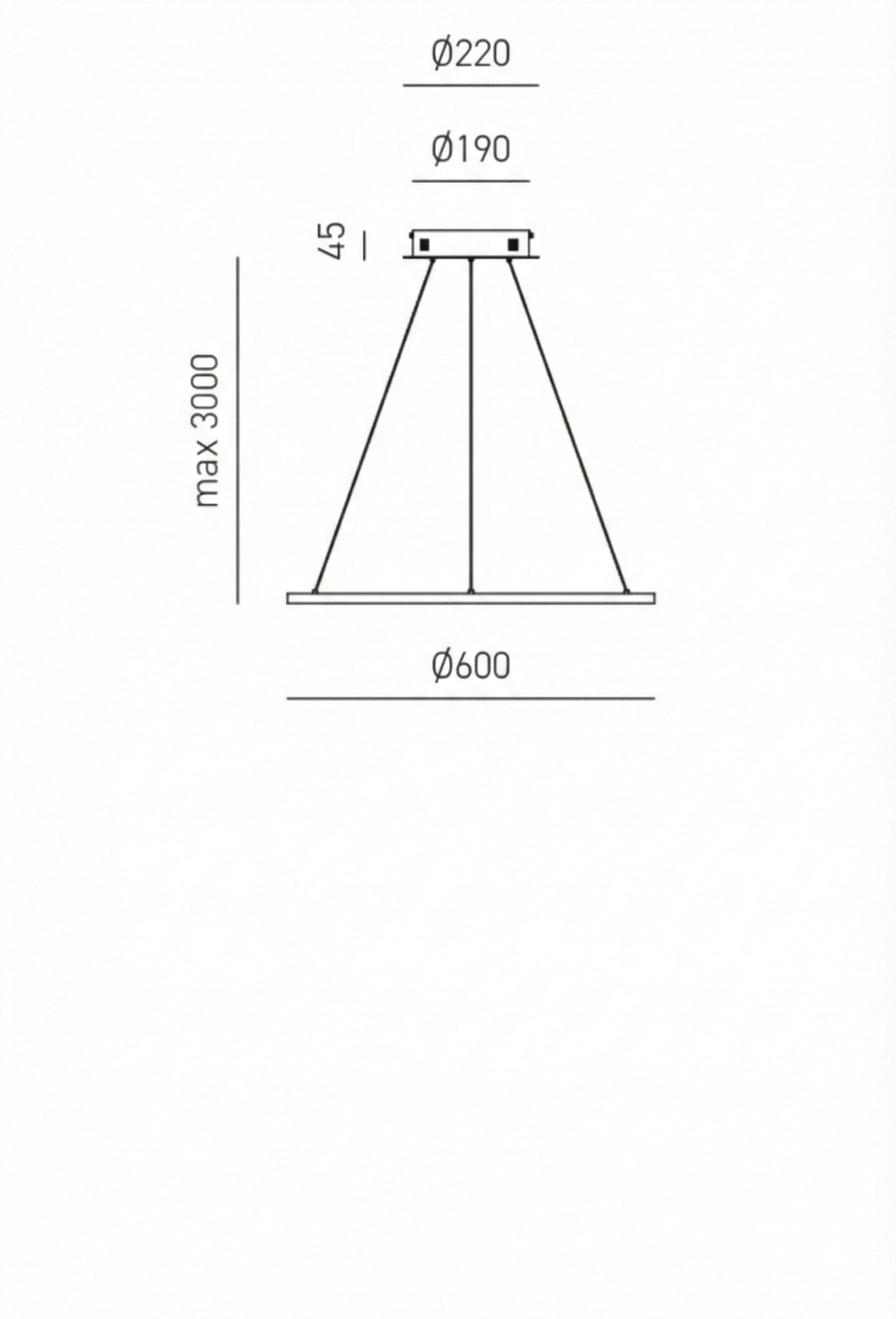 Erika S/P — Sospensione a LED