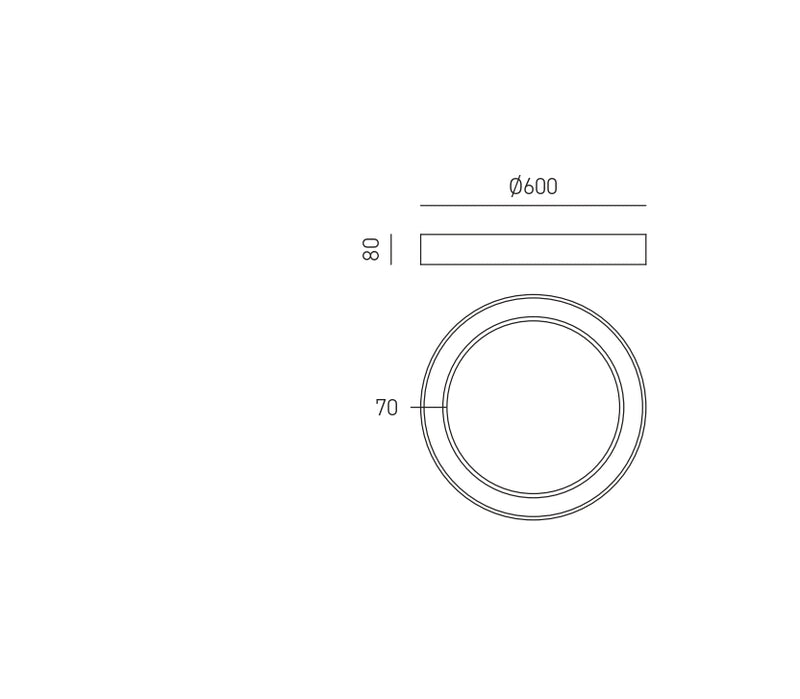 Flor P/M — Lampada da soffitto a LED