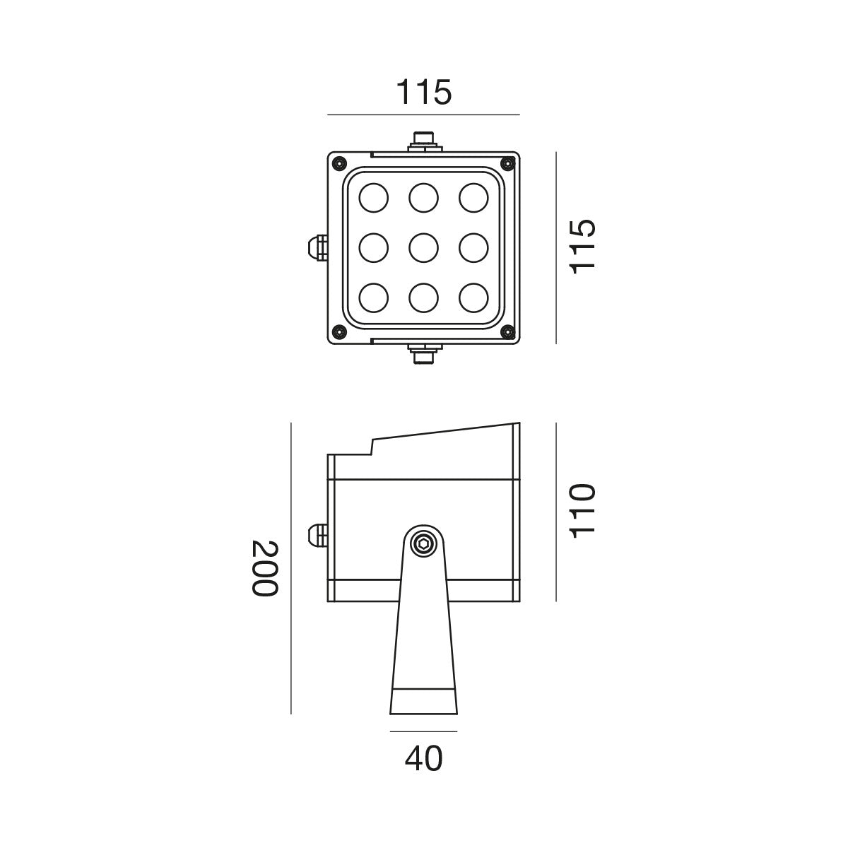 Ges2231 — Proiettore da esterno a LED