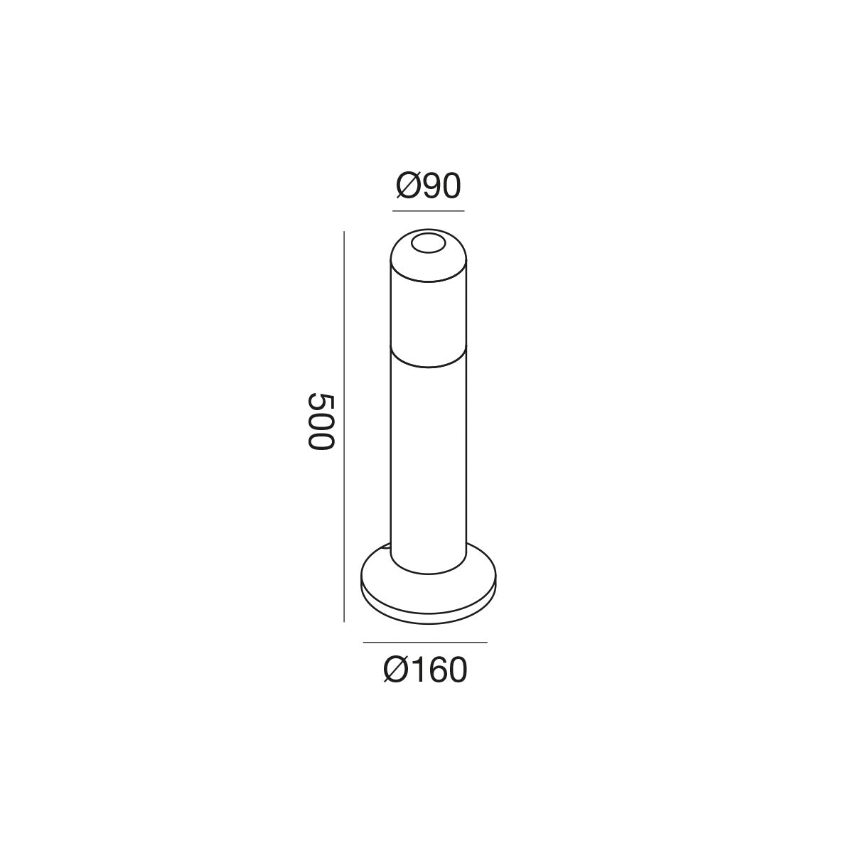 Ges2260 — Paletto da esterno a LED