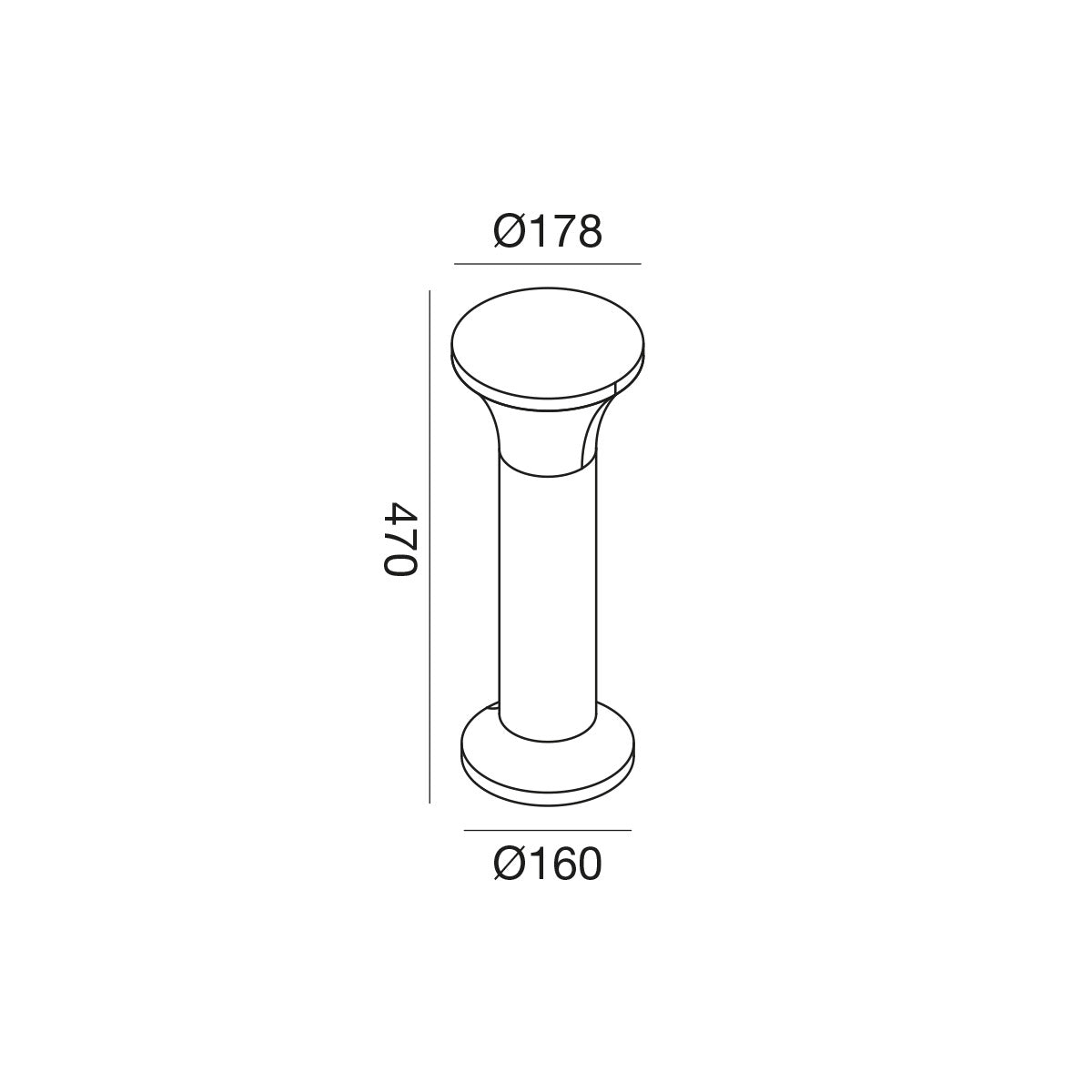 Ges2270 — Paletto da esterno a LED