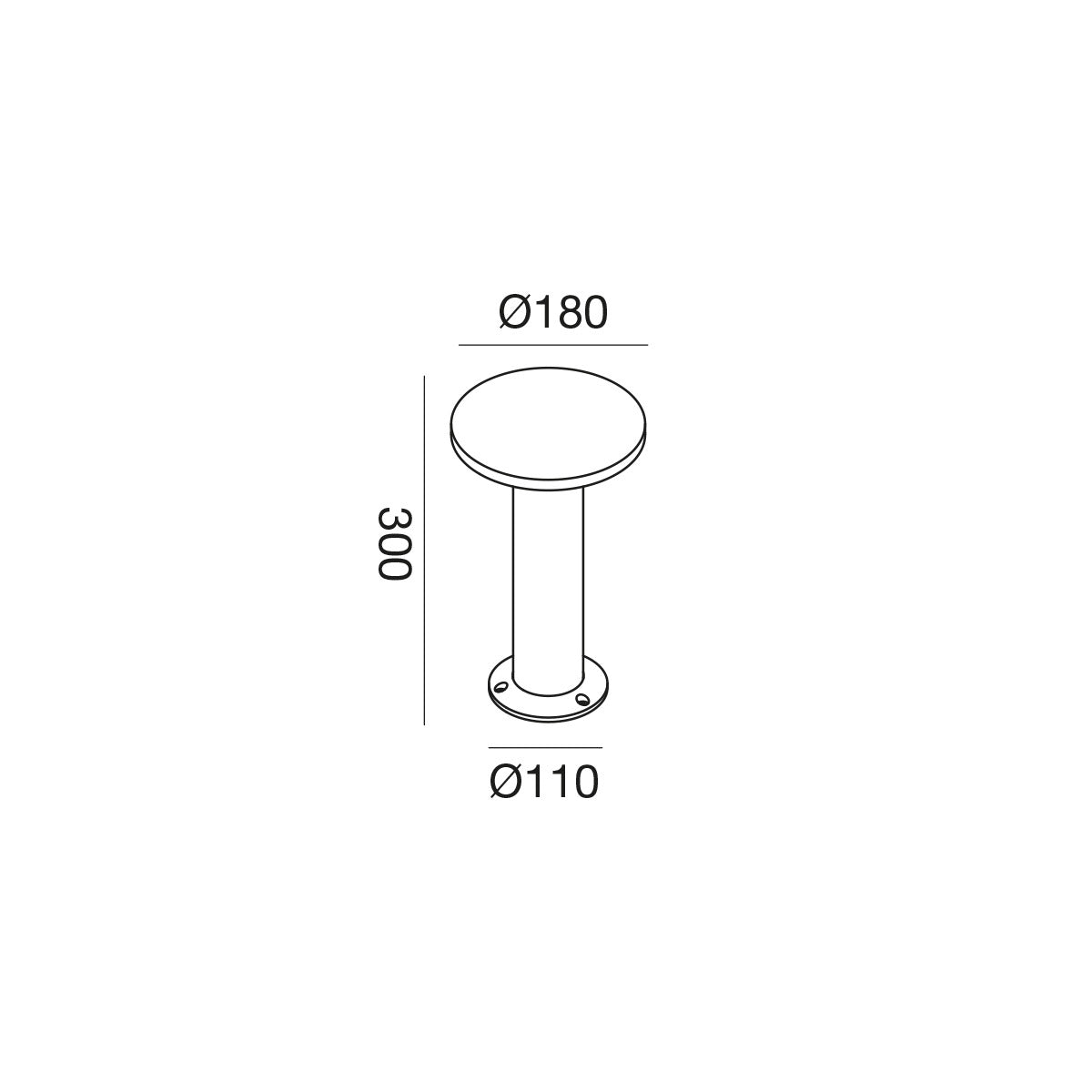 Ges2330 — Paletto da esterno a LED