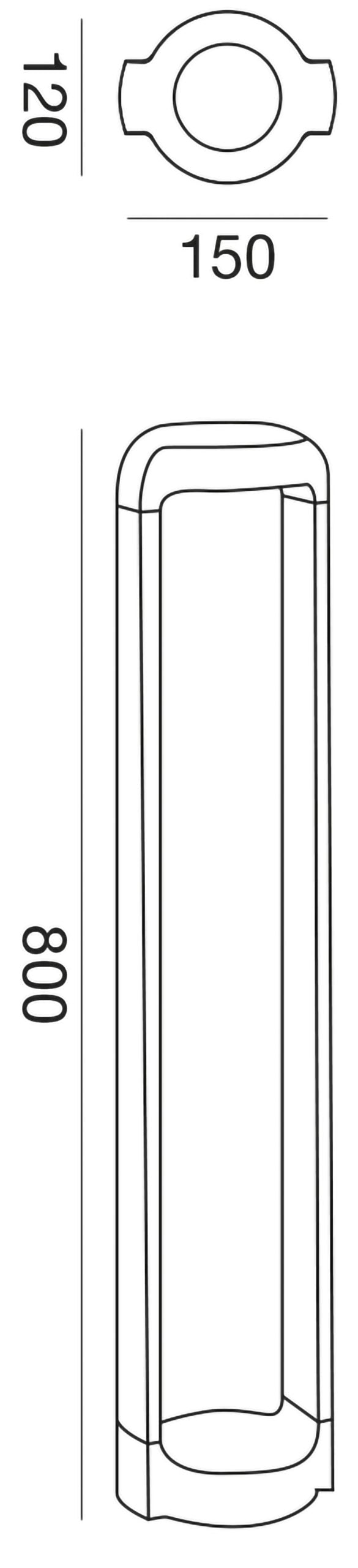 Ges452c — Paletto da esterno a LED