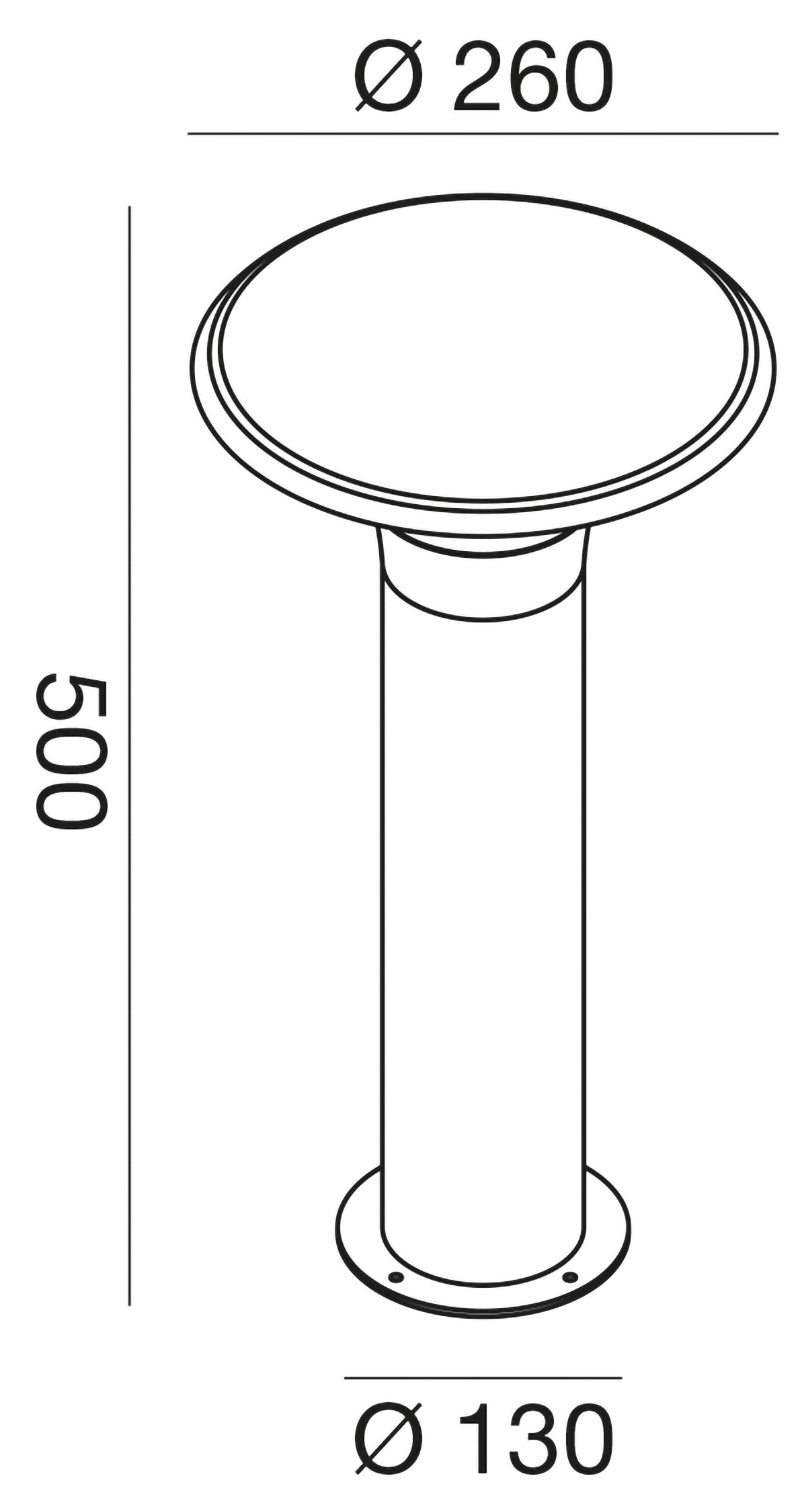 Ges511 — Paletto da esterno a LED