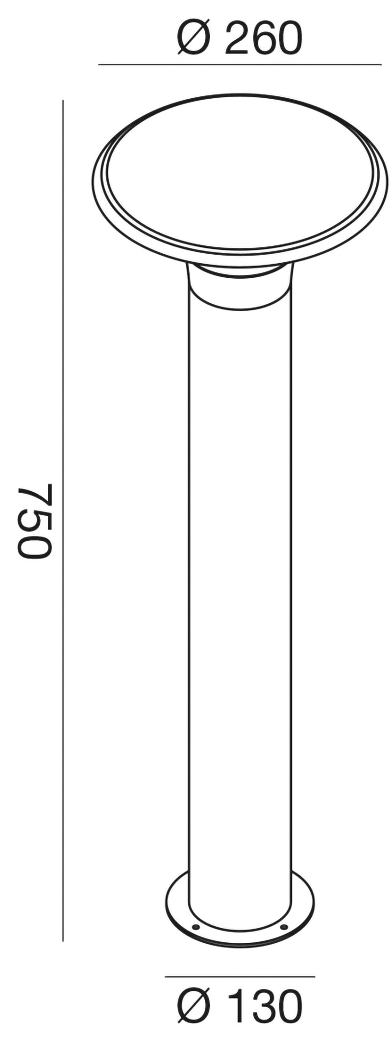 Ges522 — Paletto da esterno a LED