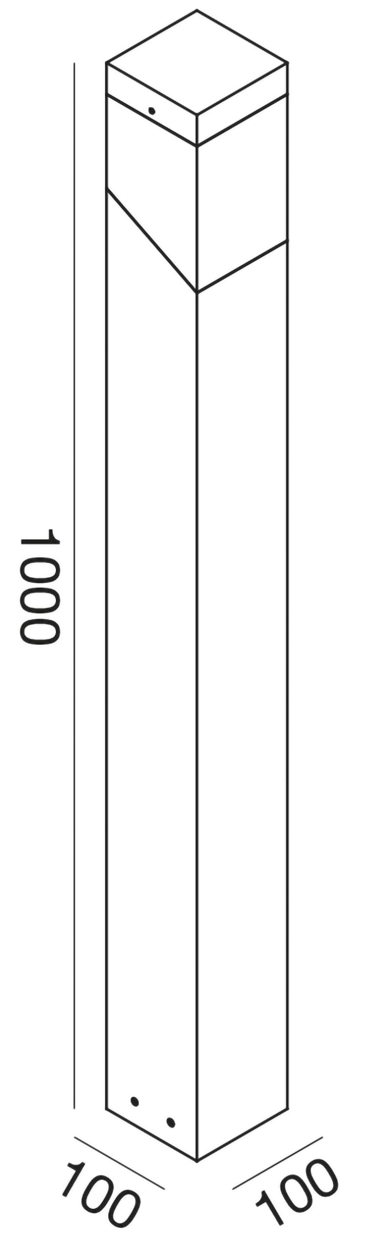 Ges611 — Paletto da esterno a LED