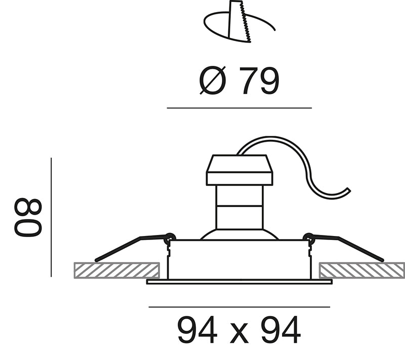 Gfa040 — Faretto da incasso a LED