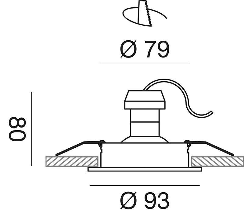 Gfa090 — Faretto da incasso a LED