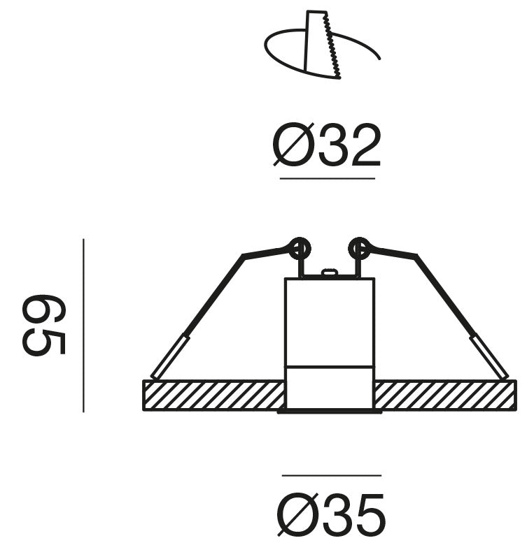Gfa1101 — Faretto da incasso a LED