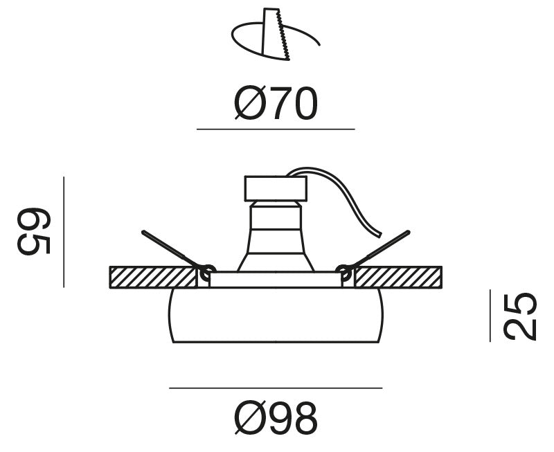 Gfa1170 — Faretto da incasso a LED