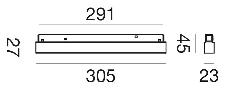 Gfa1260 — Faretto per binario 48V a LED