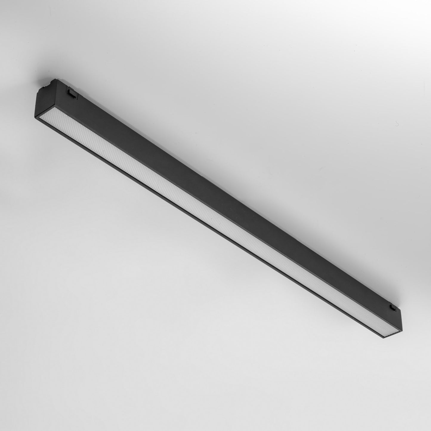 Barra a luce diffusa 24W — 49 cm — binario 48V Nero opaco