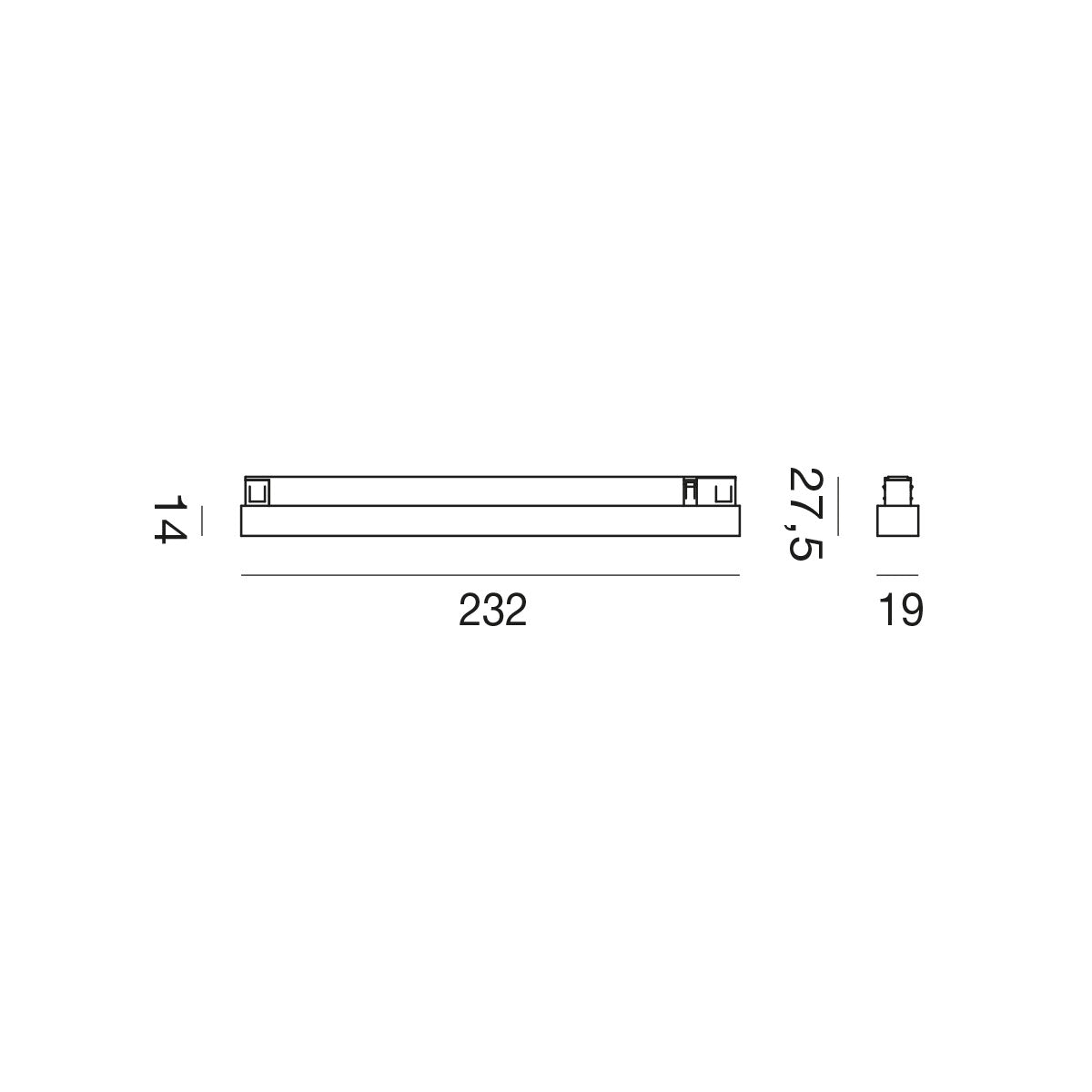 Gfa1865 — Faretto per binario 48V a LED