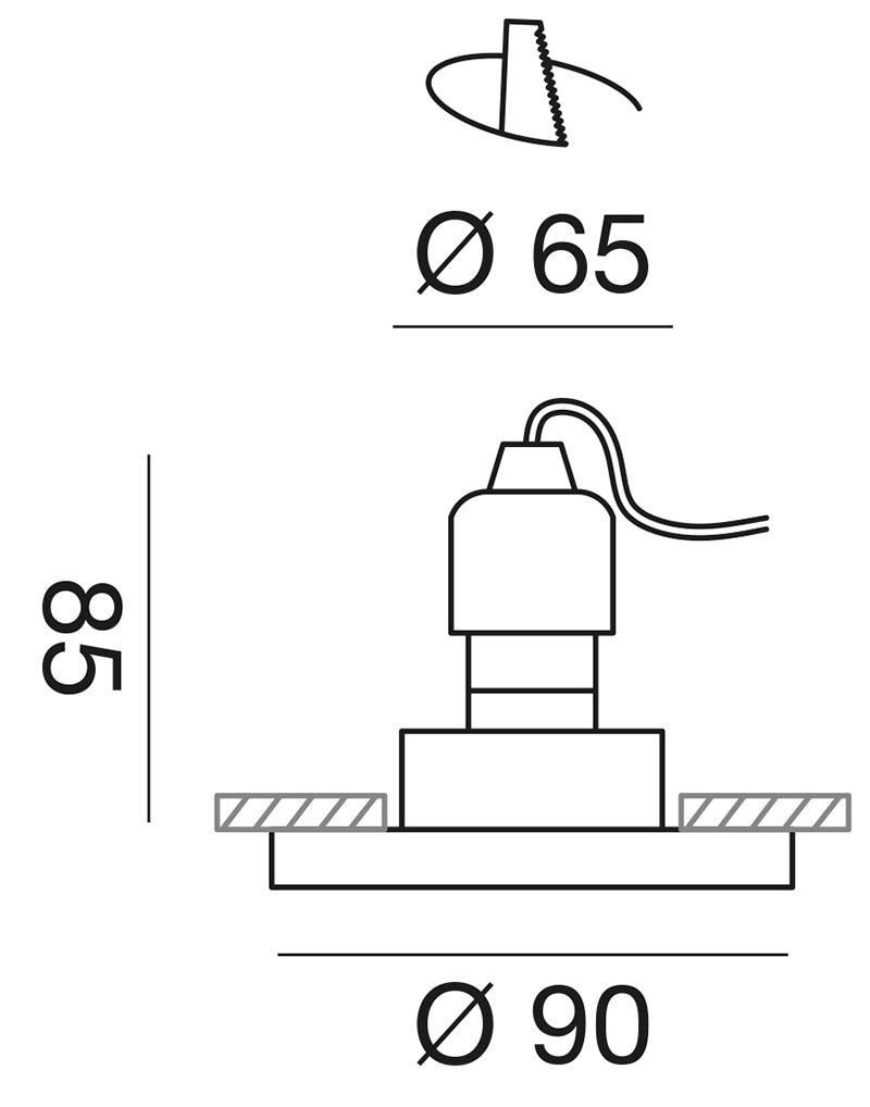 Gfa320 — Faretto da incasso a LED